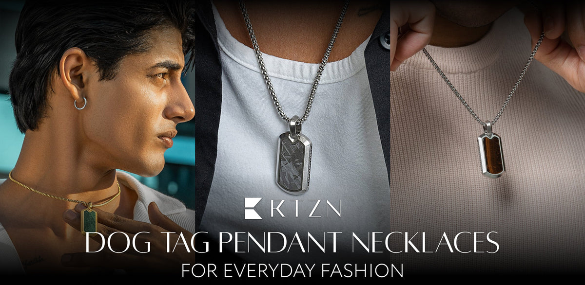 Dog Tag Pendant Necklaces for Everyday Fashion