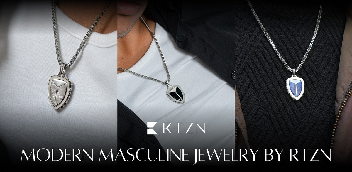 Shield Pendant Necklaces for Bold Men’s Style