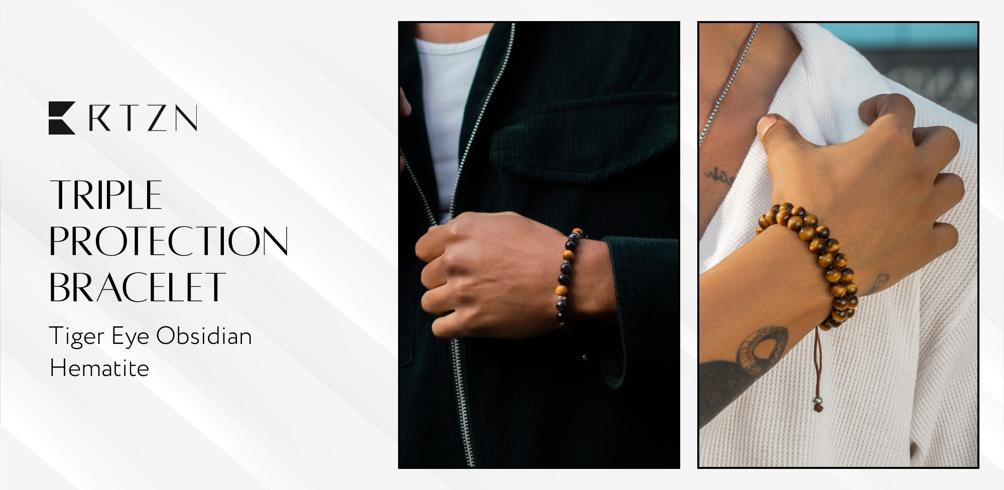 What Is Triple Protection? Tiger Eye + Black Obsidian + Hematite Explained