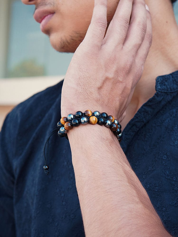 Triple Protection Beaded Bracelet - Morocco RTZN
