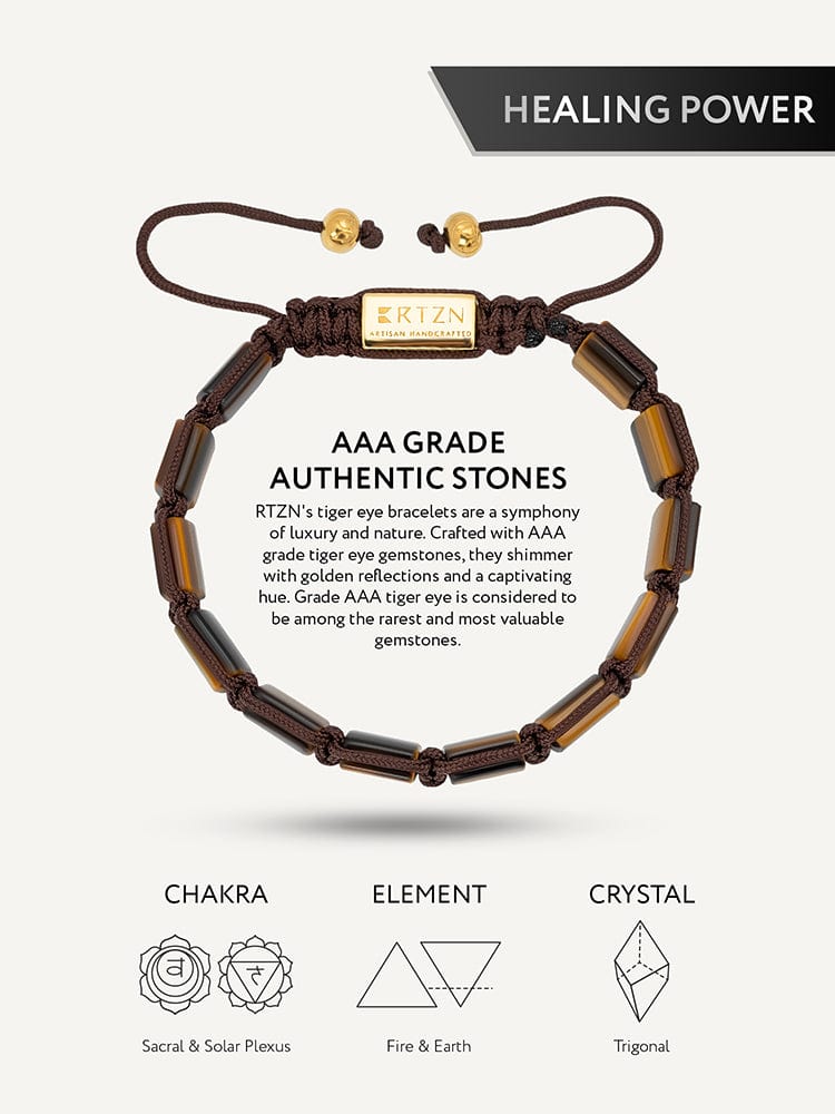 Tiger’s Eye Beaded Bracelet - Havana RTZN
