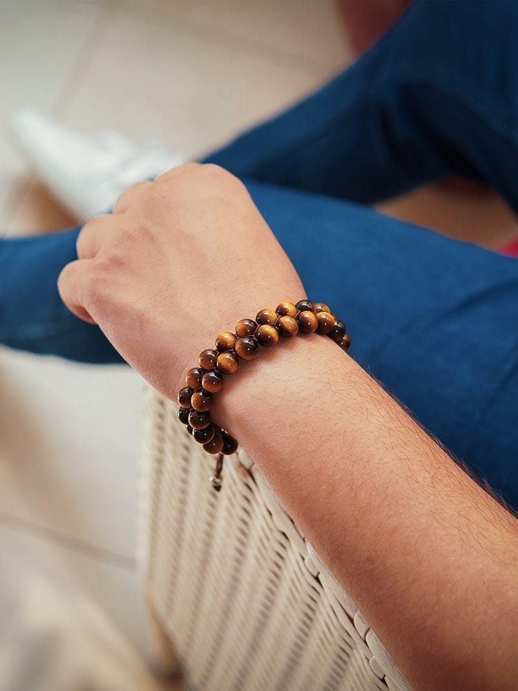 Men's Tiger’s Eye Beaded Bracelet - Morocco RTZN