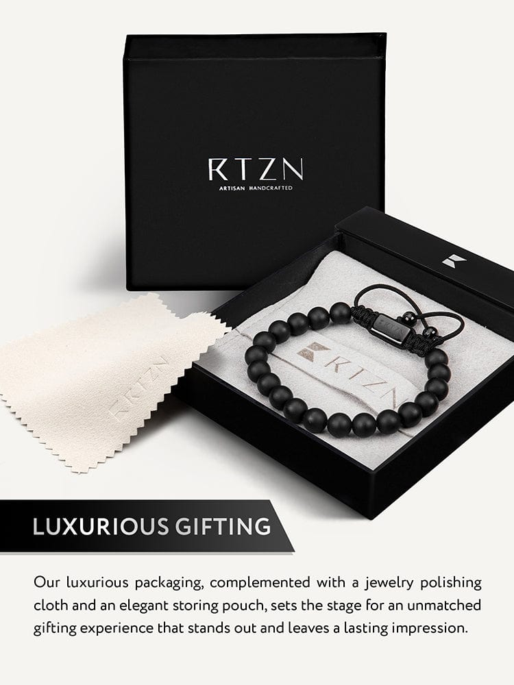Black Onyx Beaded Bracelet - Bali RTZN