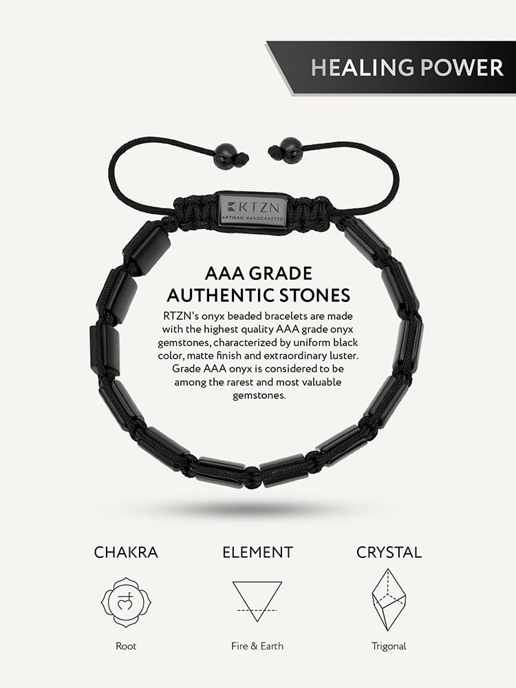 Black Onyx Beaded Bracelet - Havana RTZN
