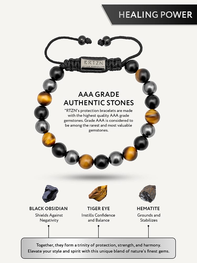 Triple Protection Beaded Bracelet - Bali RTZN