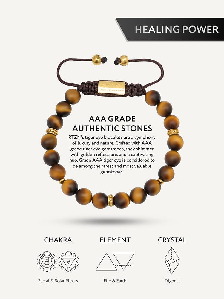 Tiger’s Eye Beaded Bracelet - Mykonos RTZN