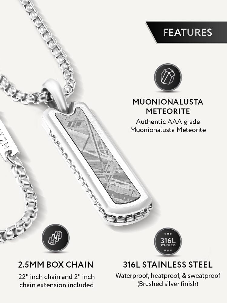 Meteorite Column Pendant Necklace RTZN