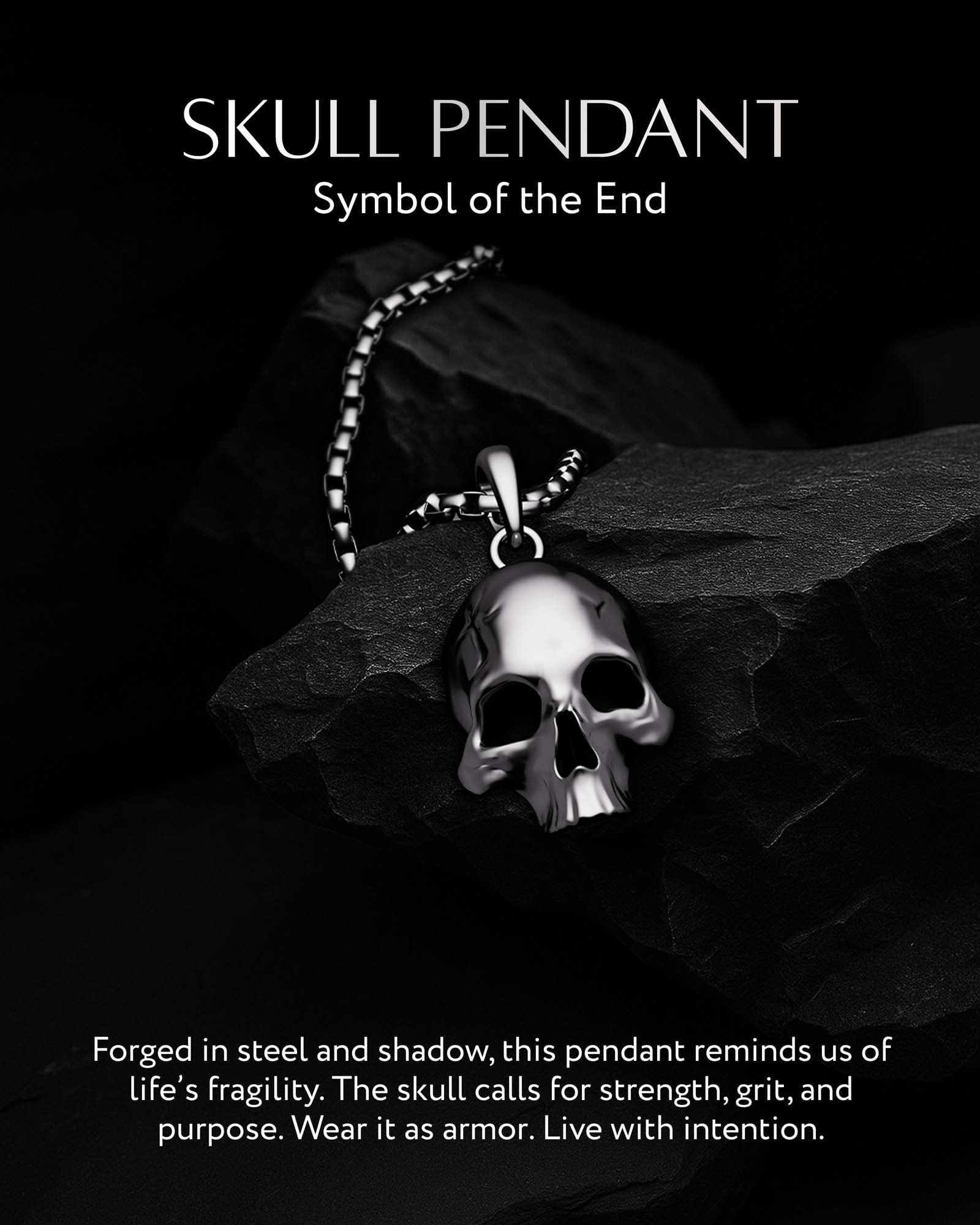 Skull Pendant Necklace RTZN