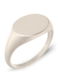 Round Signet Rings (Oxidized) RTZN