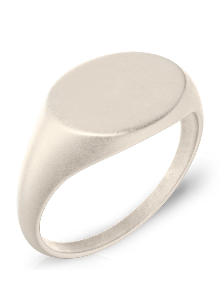 Round Signet Rings (Oxidized) RTZN