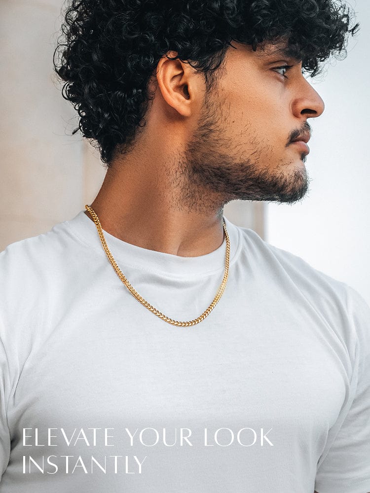 Gold Cuban Link Chain (3.5mm) RTZN