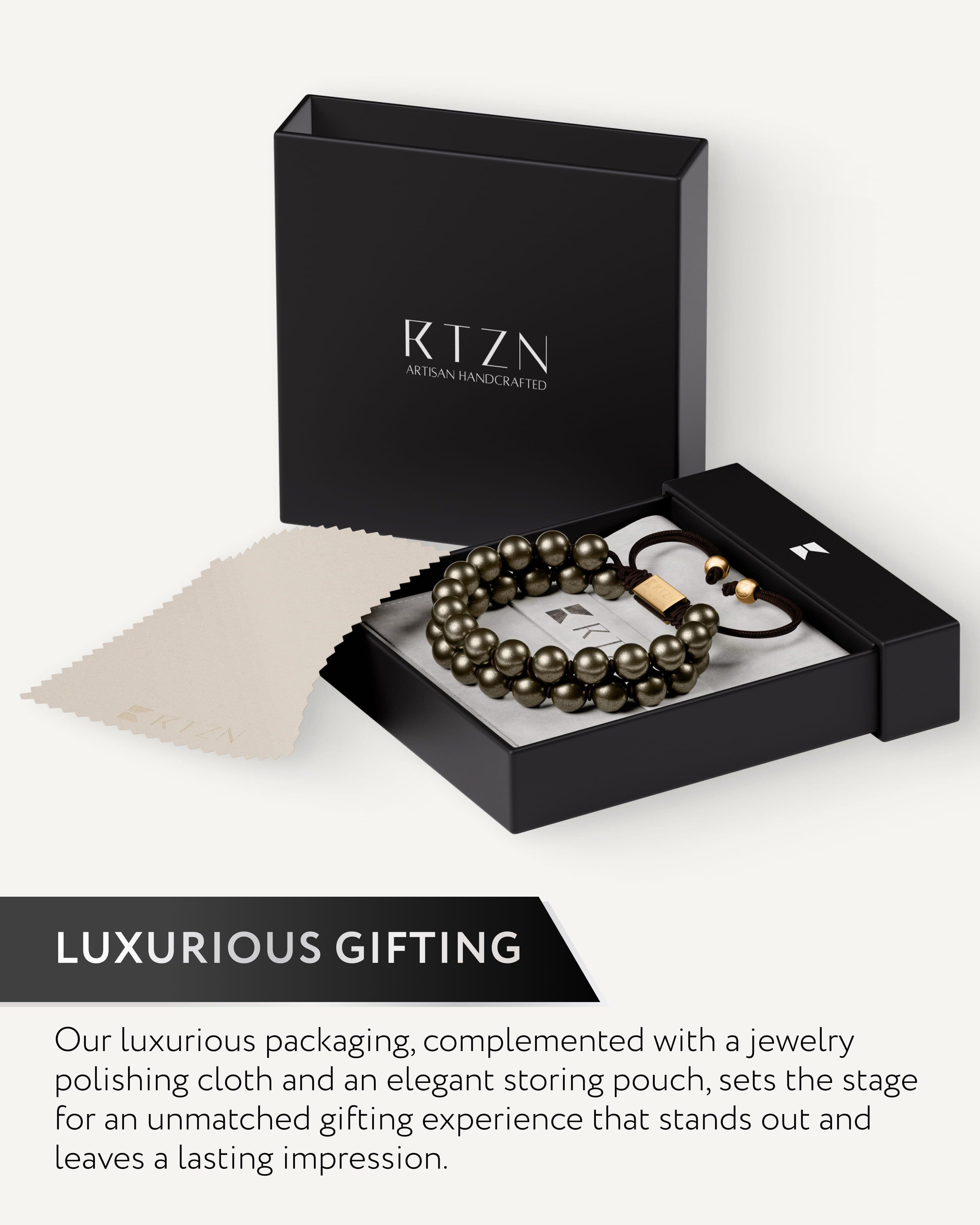 Pyrite Beaded Bracelet - Morocco