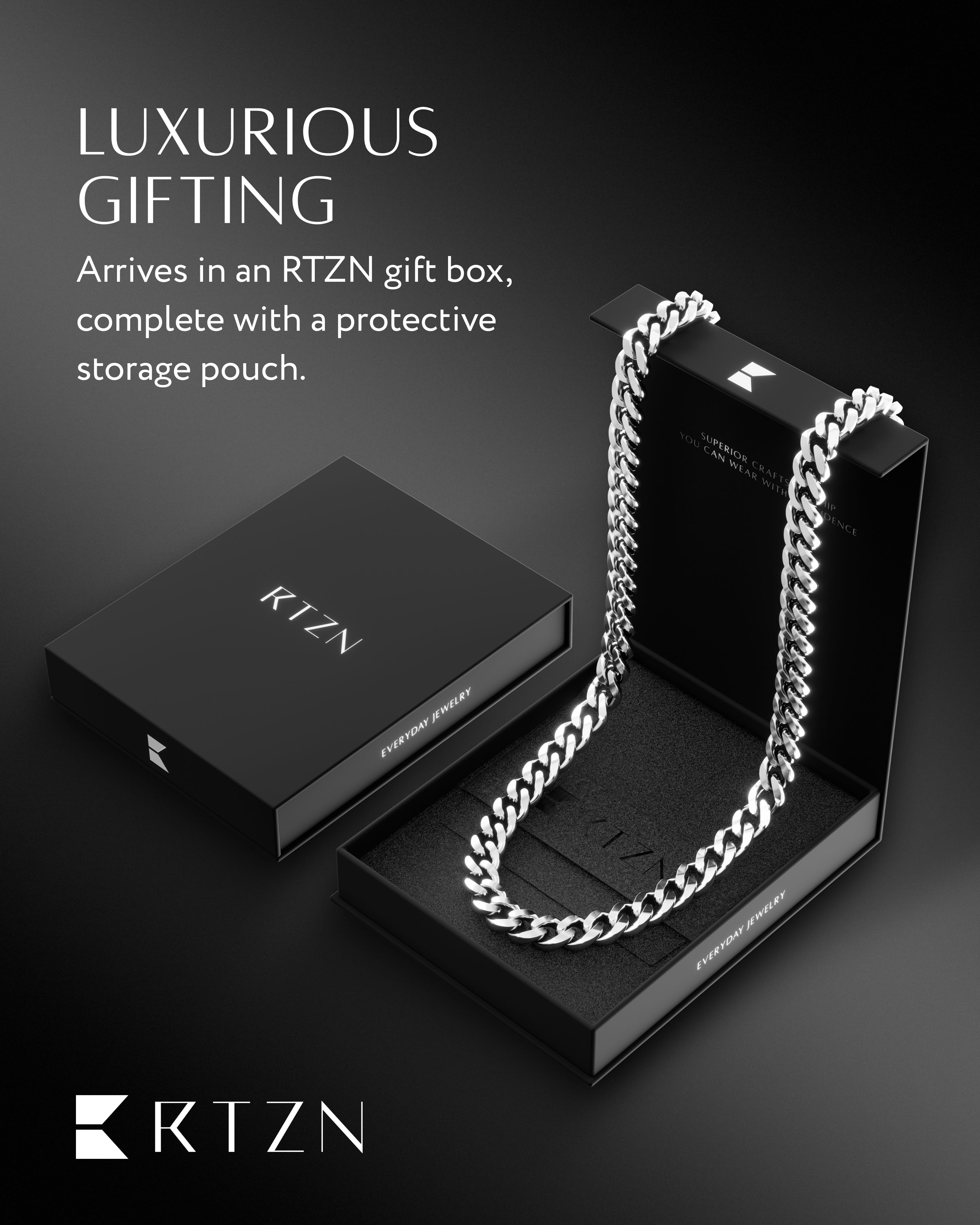 Silver Cuban Link Chain (8mm)