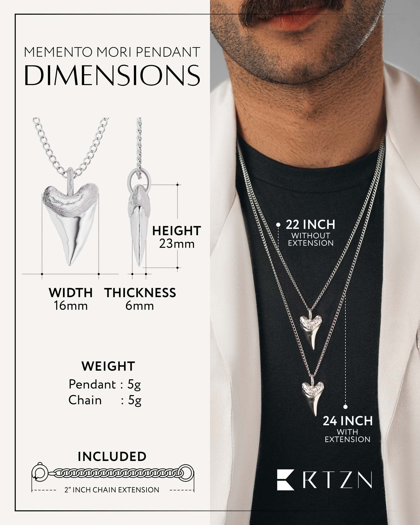Shark Tooth Pendant Necklace RTZN