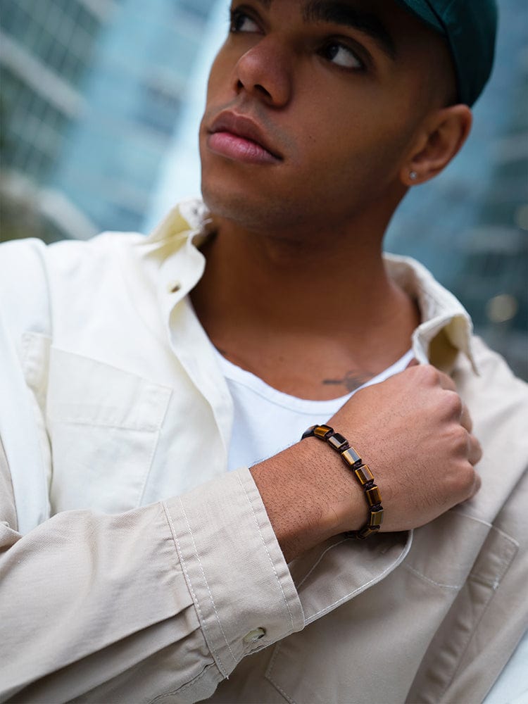 Tiger’s Eye Beaded Bracelet - Havana RTZN