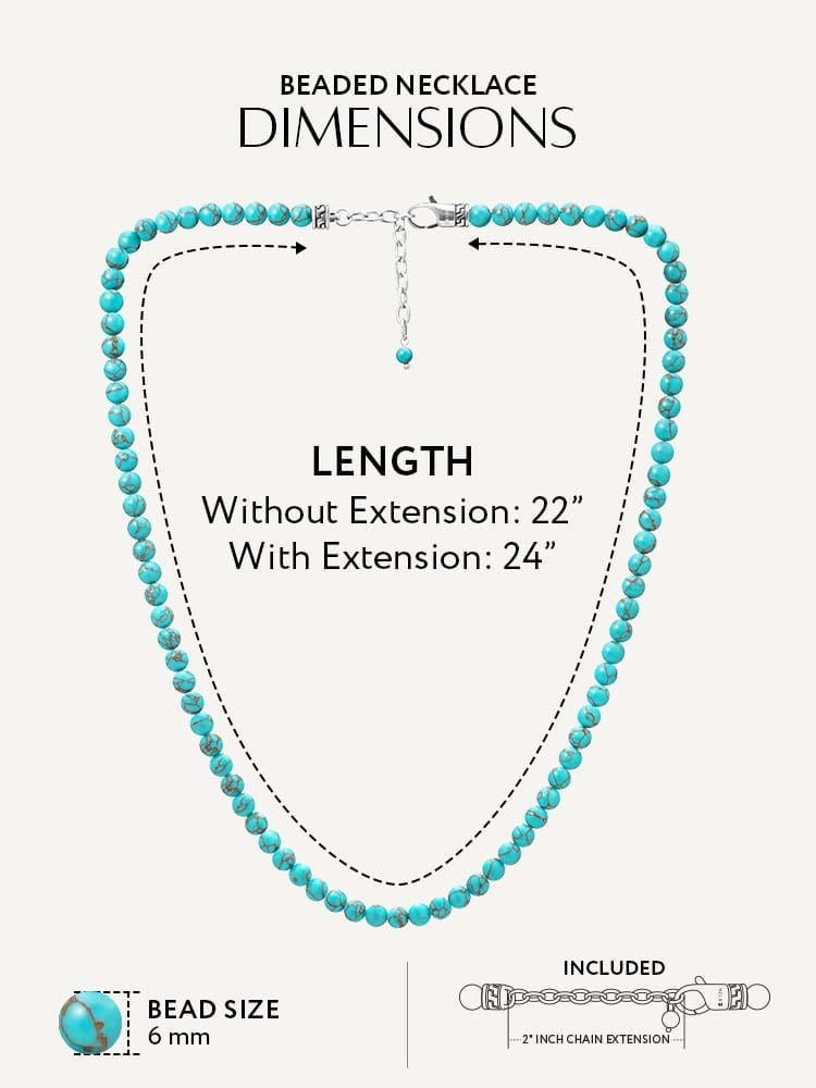 Turquoise Beaded Necklace RTZN