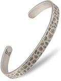Oxidized Hammered Cuff Bracelet RTZN
