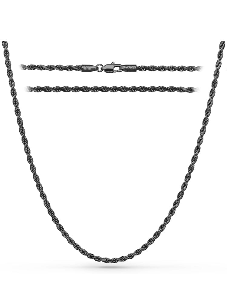 Black Rope Chain (3mm) RTZN