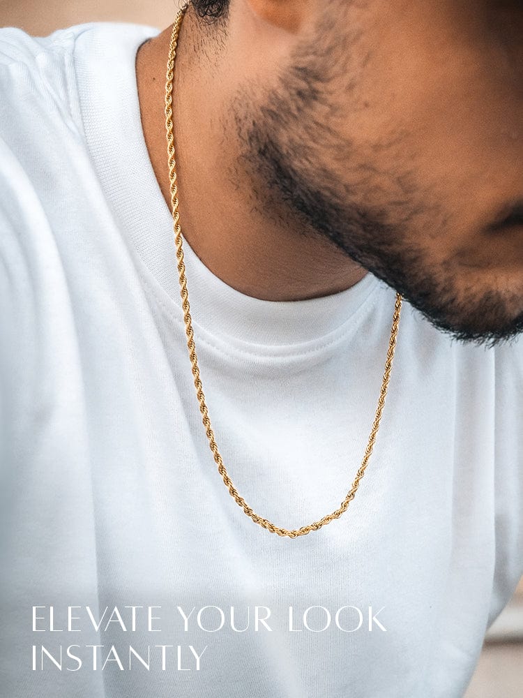 Gold Rope Chain (3mm) RTZN