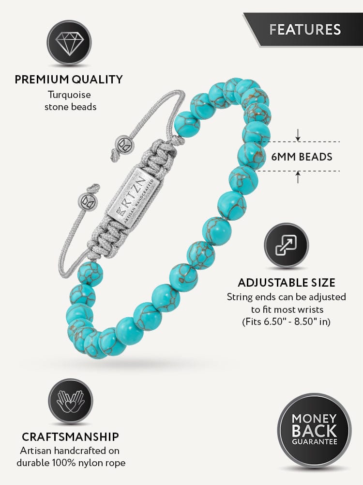 Turquoise Beaded Bracelet - Bali RTZN