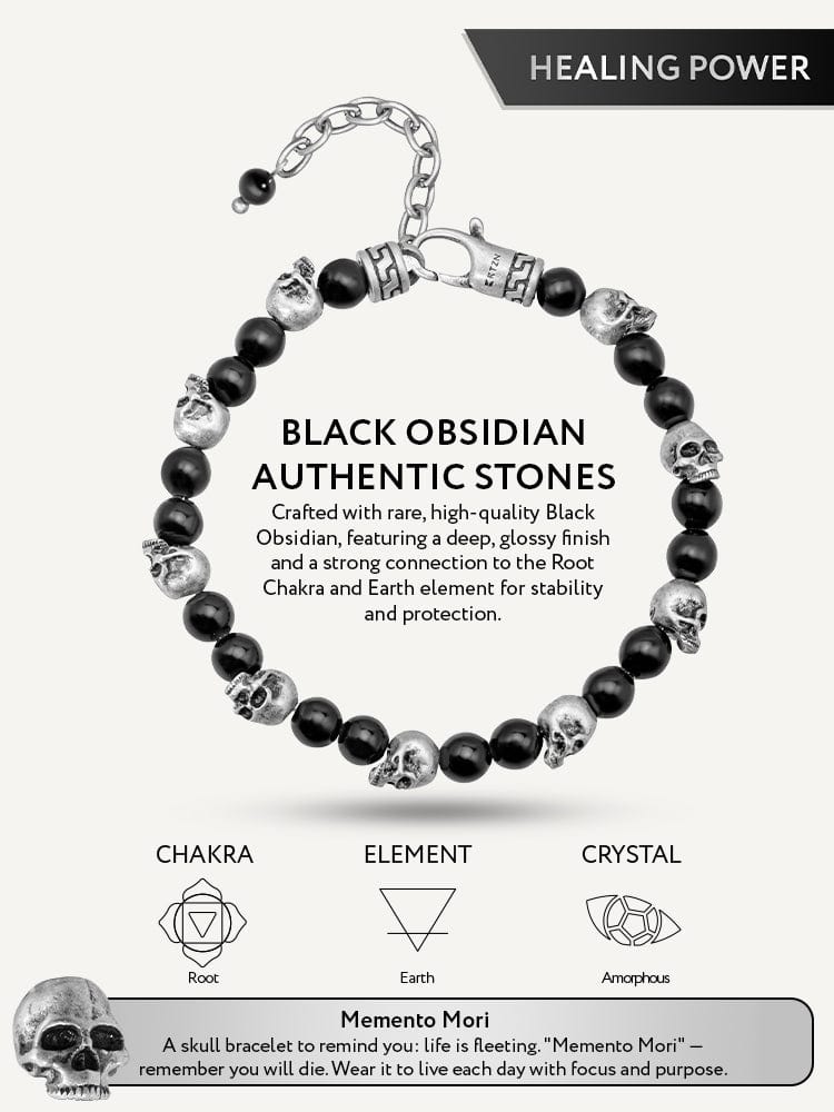 Skull Beaded Bracelet RTZN