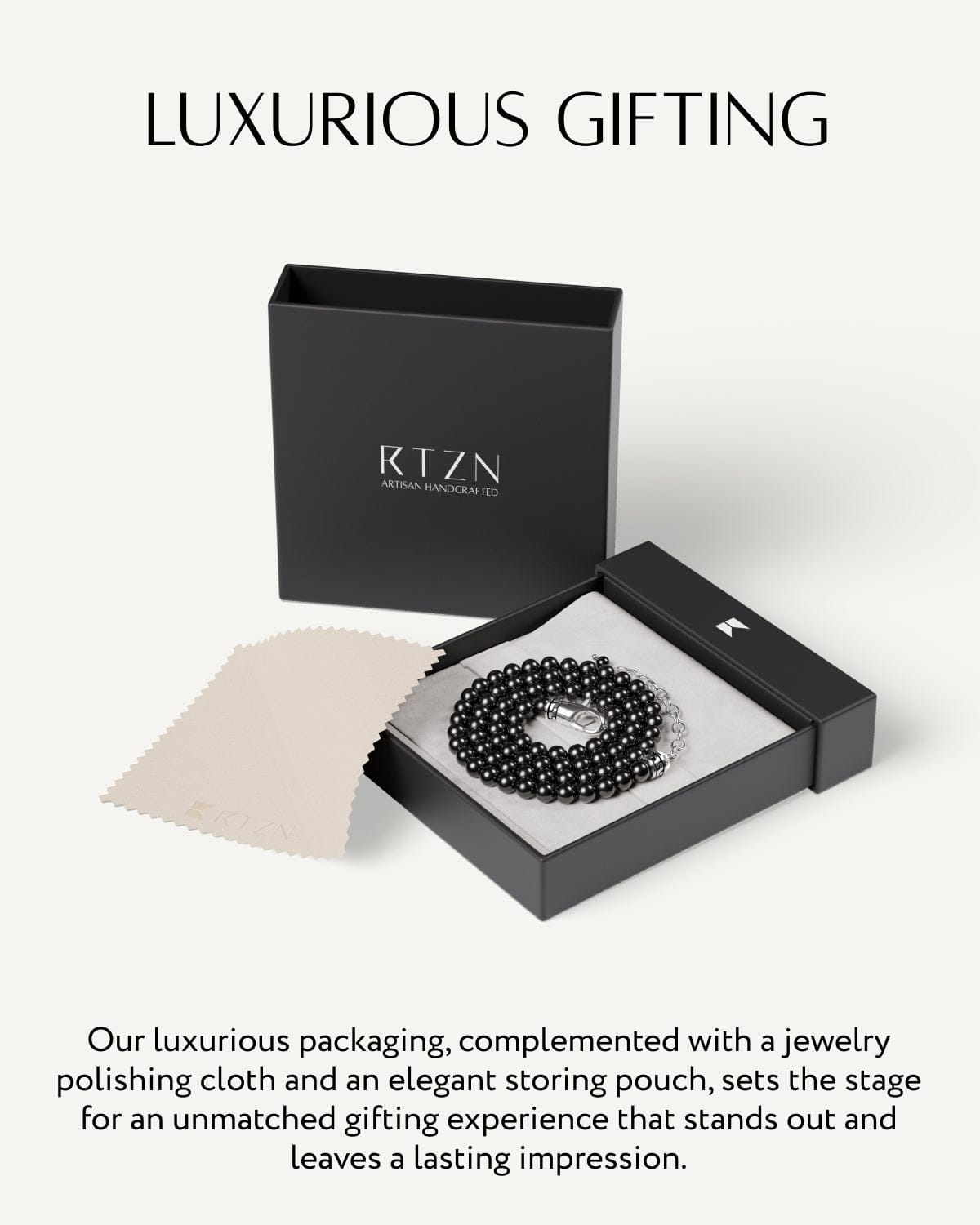 Black Tourmaline Beaded Necklace