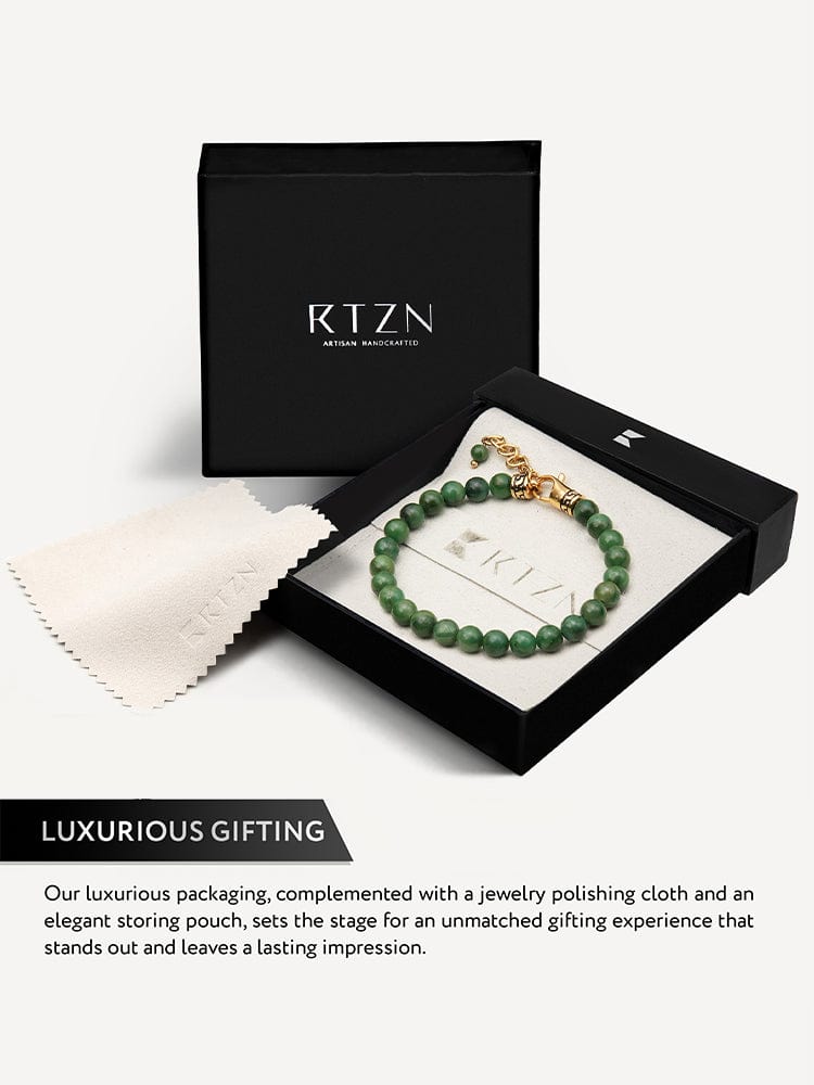 Jade Beaded Bracelet - Chain Fit RTZN