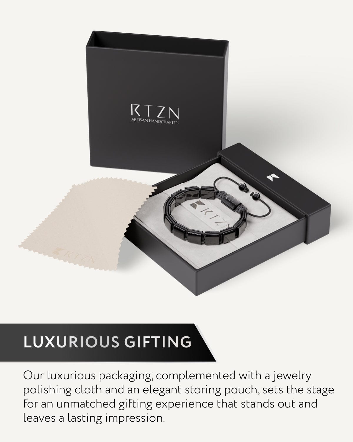 Black Obsidian Beaded Bracelet - Havana