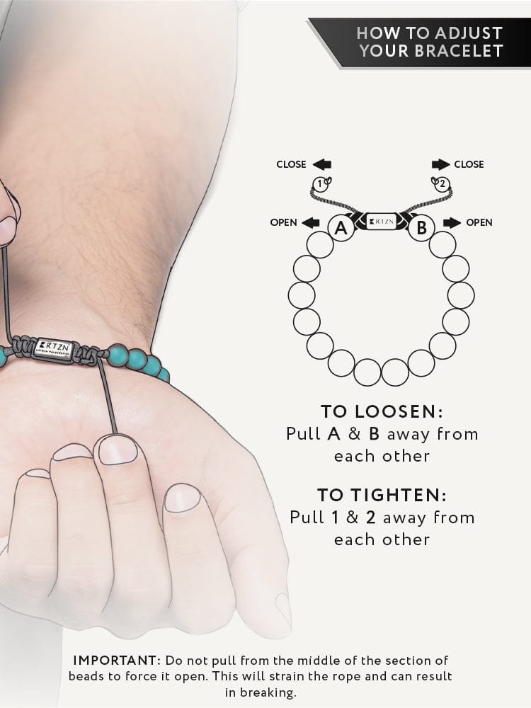 Turquoise & Silver Charms Beaded Bracelet - Native RTZN
