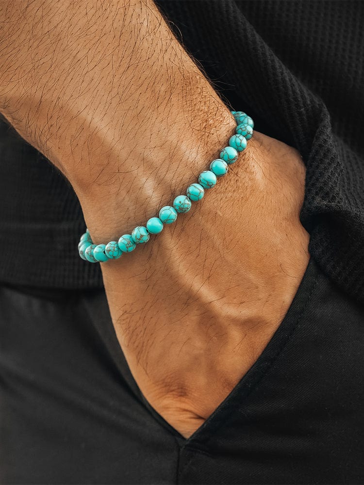 Turquoise Beaded Bracelet - Chain Fit RTZN
