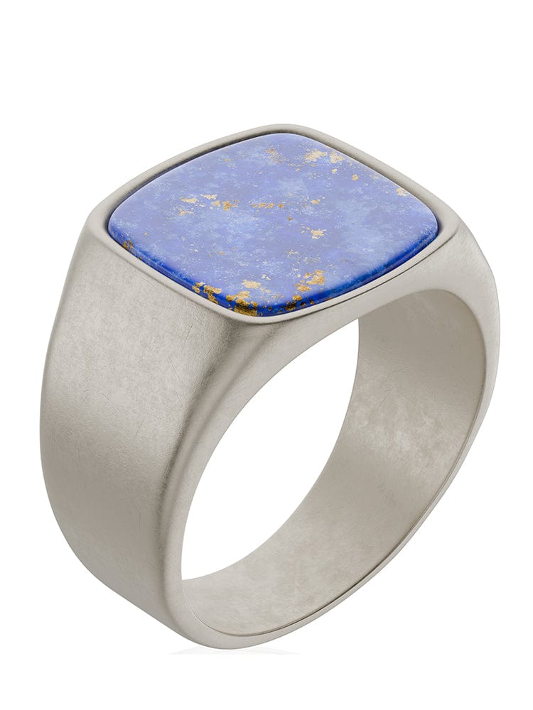 Lapis Lazuli Cushion Signet Ring RTZN