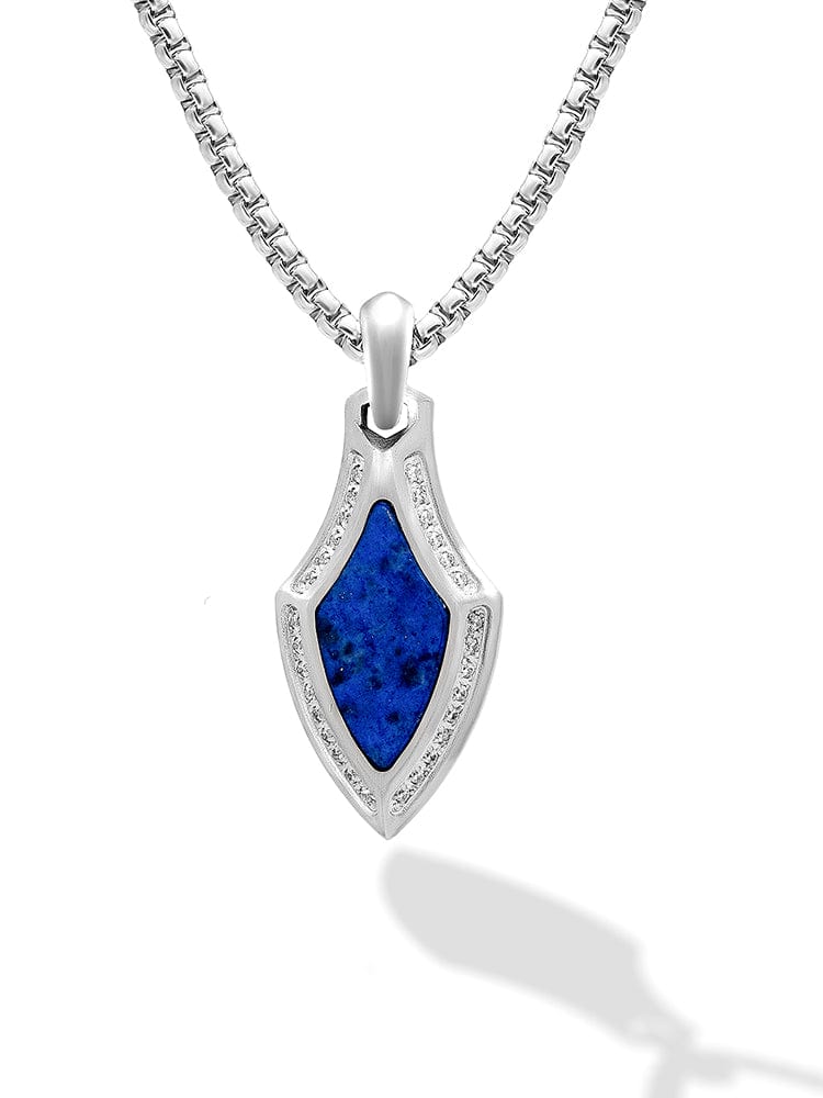 Lapis Lazuli Arrowhead Pendant Necklace