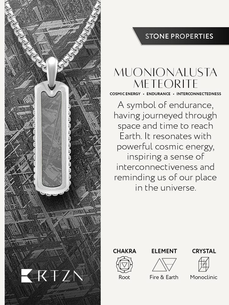 Meteorite Column Pendant Necklace RTZN