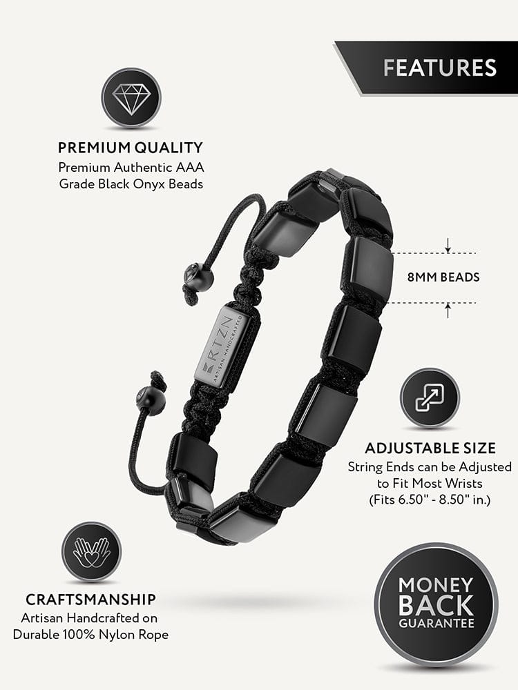 Black Onyx Beaded Bracelet - Havana RTZN