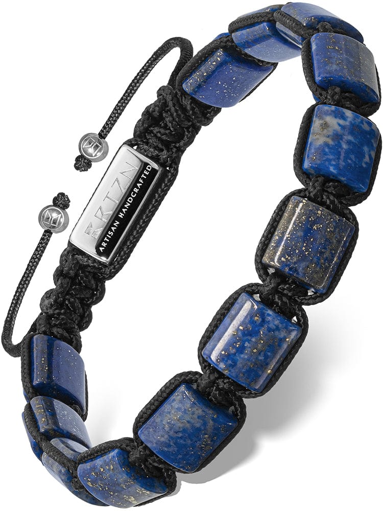 Men’s Blue Lapis Lazuli Beaded Bracelet Havana RTZN