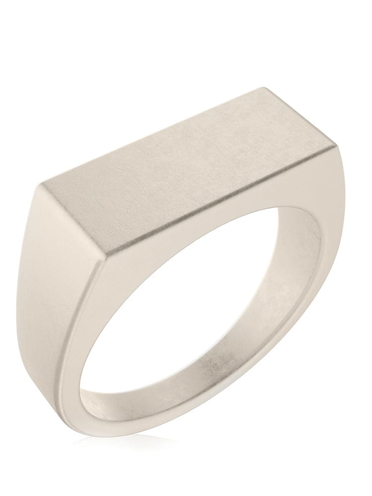 Rectangle Signet Rings (Oxidized) RTZN