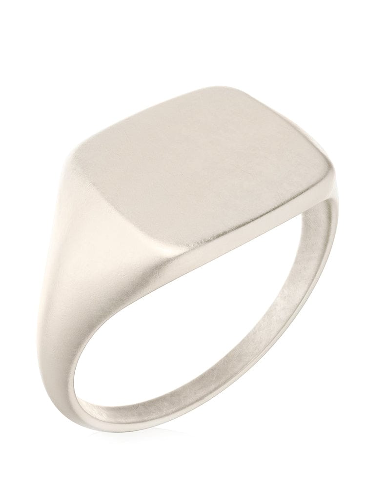 Square Signet Rings (Oxidized) RTZN