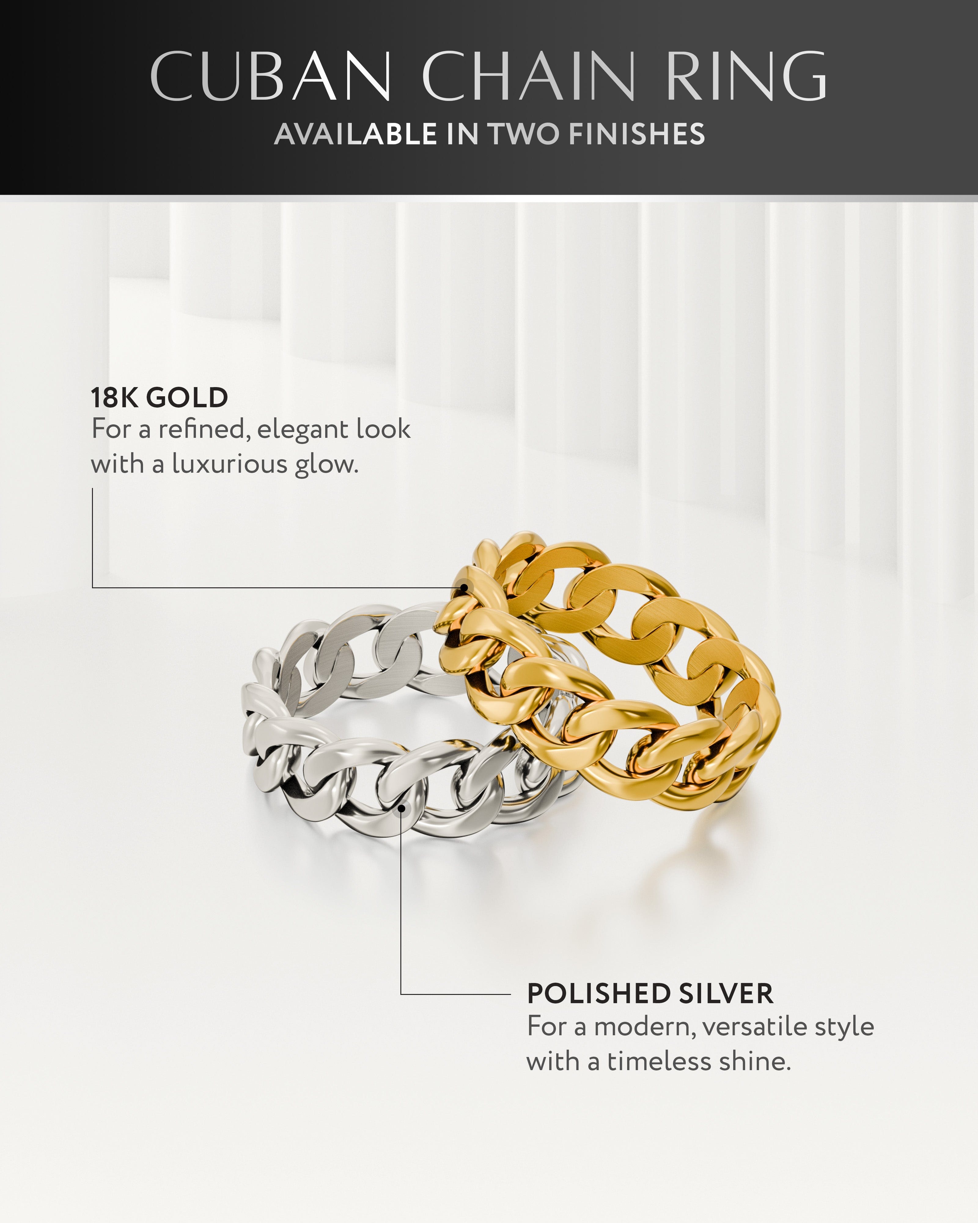 Cuban Link Ring (Silver) RTZN