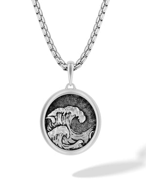Wave Pendant Necklace