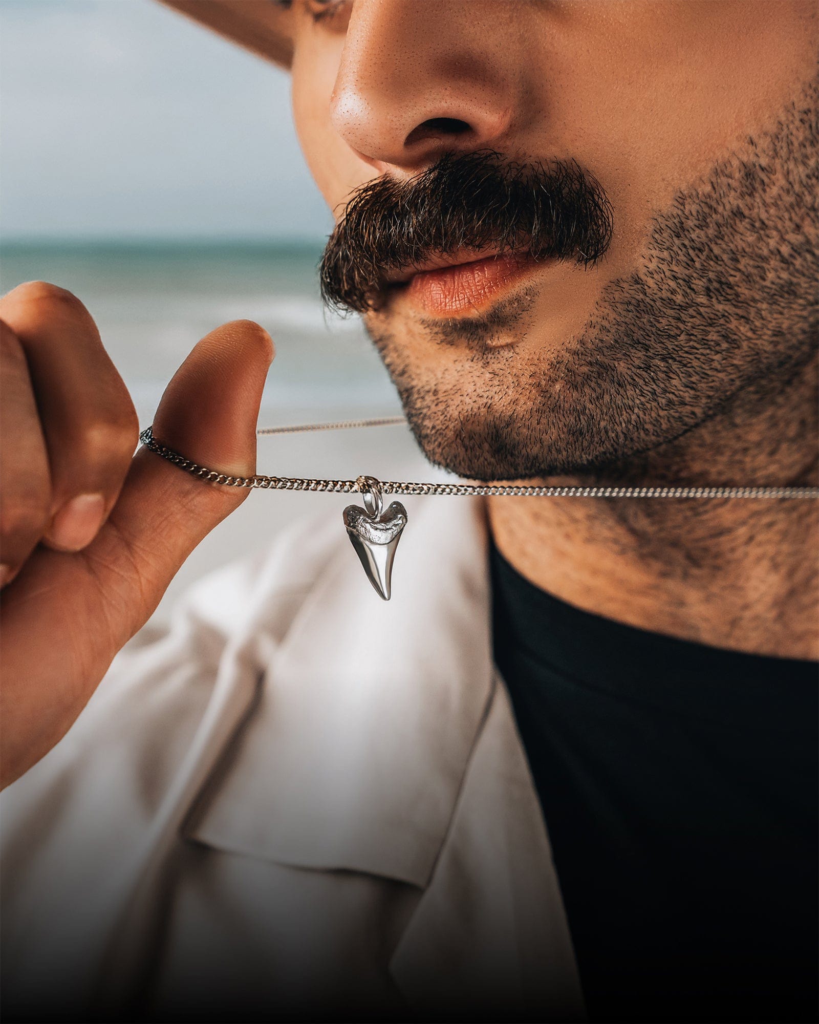 Shark Tooth Pendant Necklace RTZN