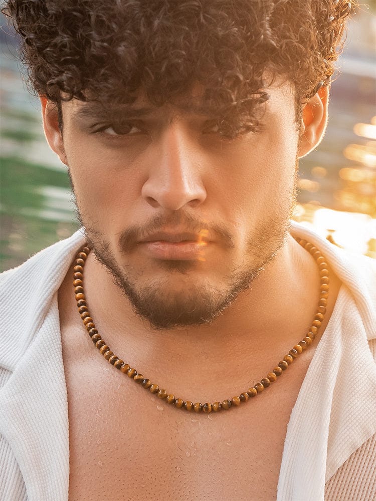 Tiger Eye Beaded Necklace RTZN