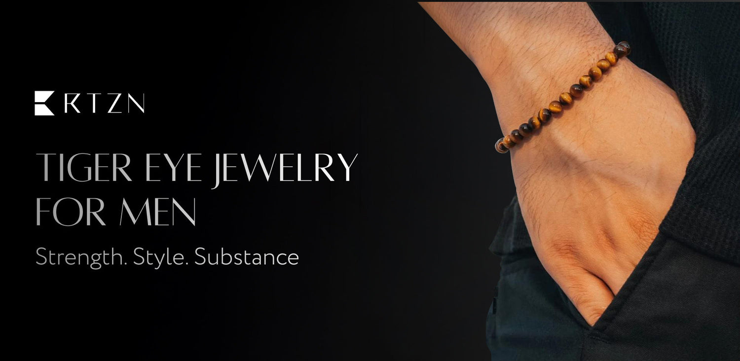 RTZN Tiger Eye Jewelry for Men | Strength and Style in Every Piece