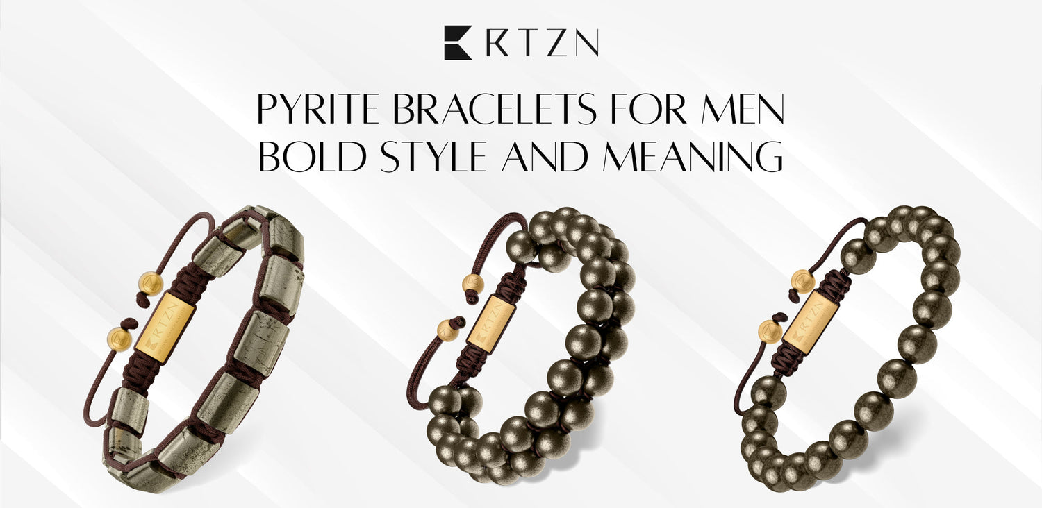 Pyrite Bracelets for Men - Bold Style with Meaning