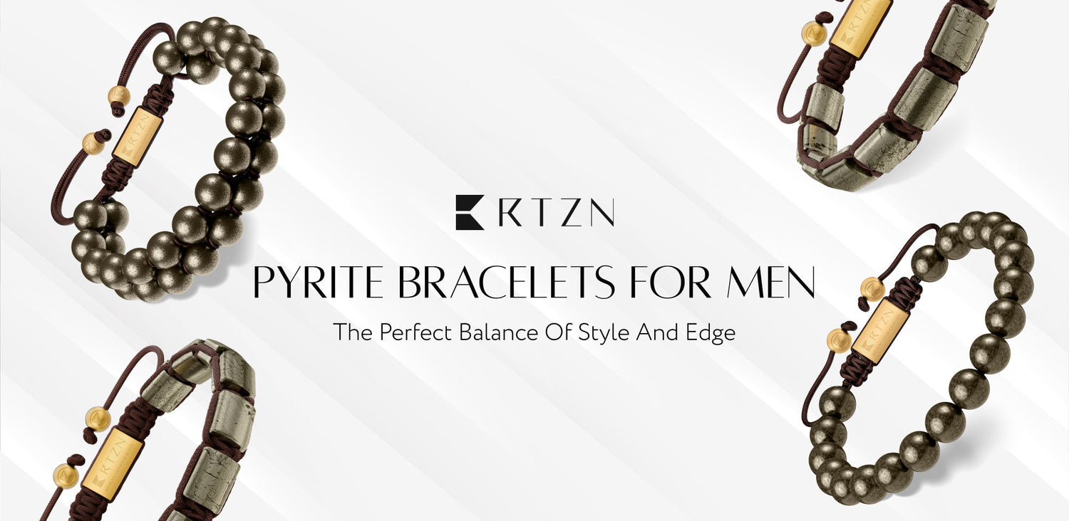 Pyrite Bracelets for Men - The Perfect Balance of Style and Edge