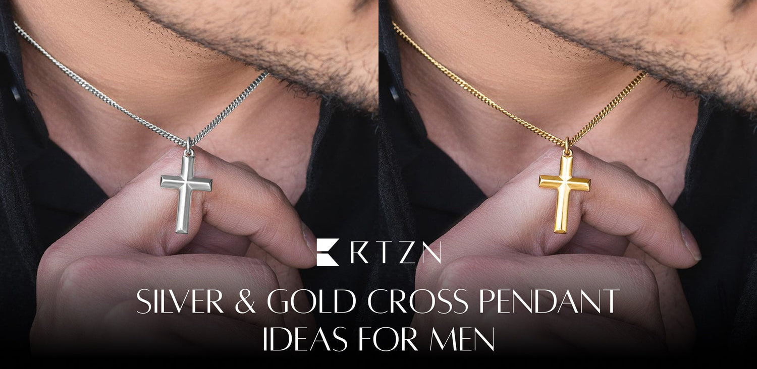 Silver & Gold Cross Pendant Ideas for Men