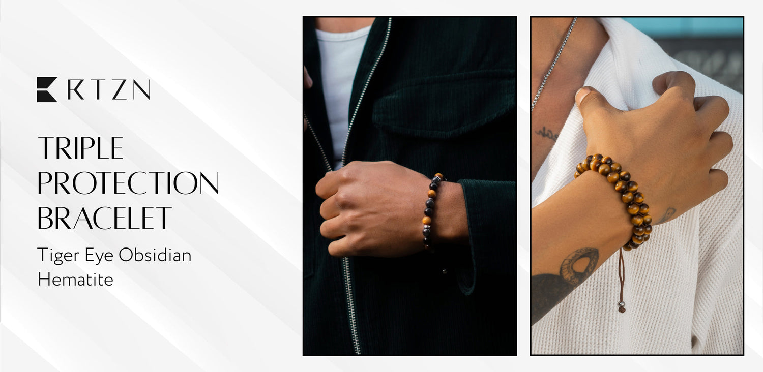 What Is Triple Protection? Tiger Eye + Black Obsidian + Hematite Explained