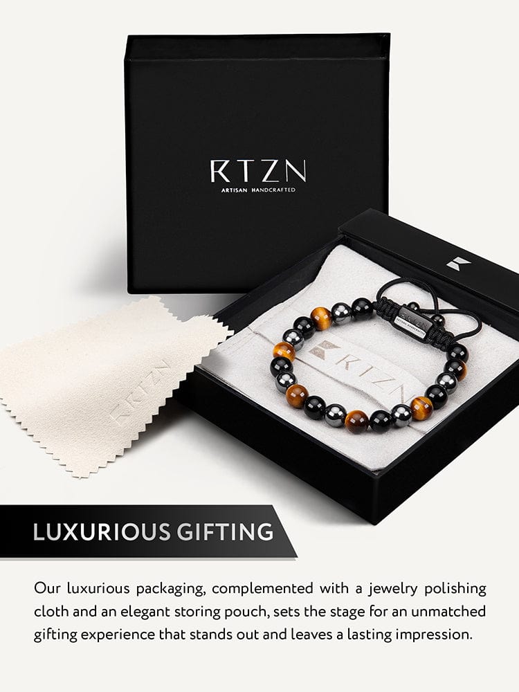 Men's Triple Protection Beaded Bracelet - Bali RTZN