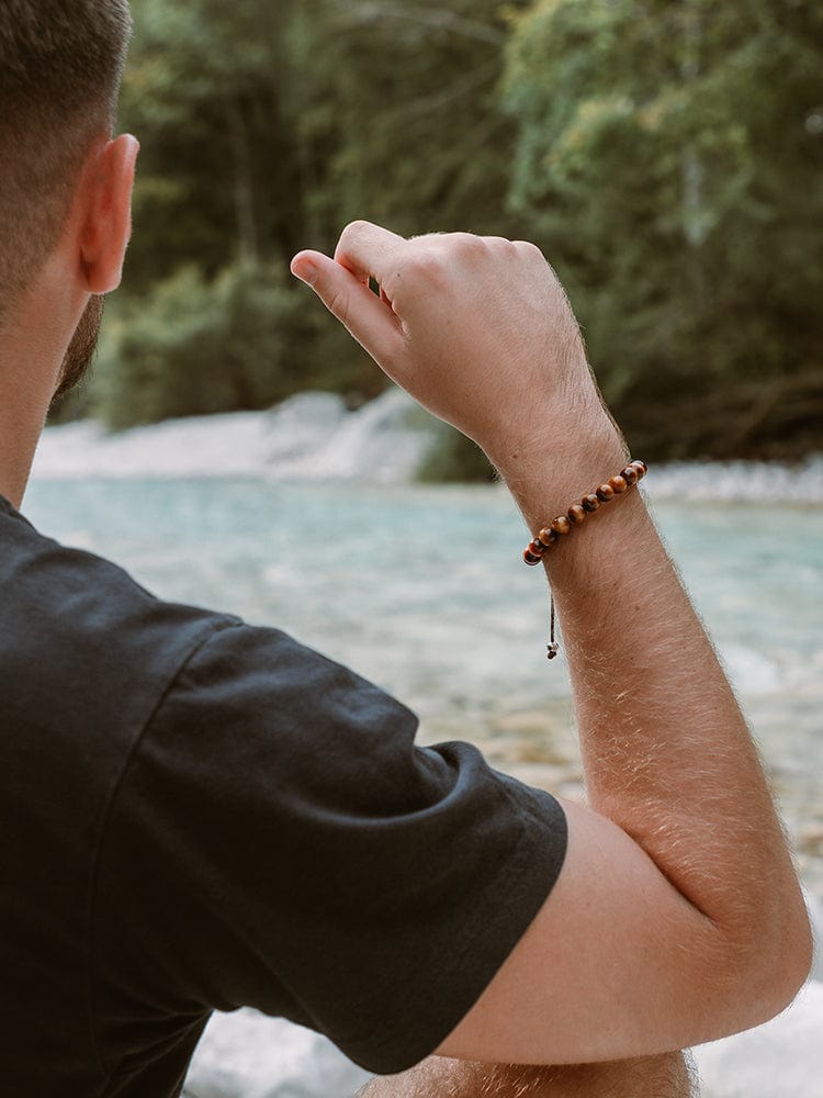 Men's Tiger’s Eye Beaded Bracelet - Bali