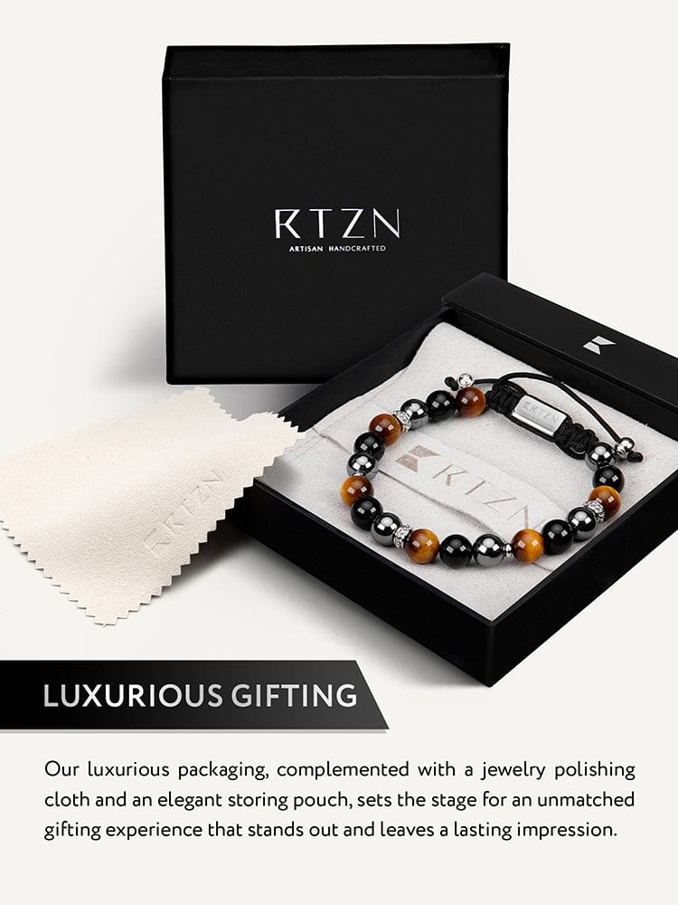 Men's Triple Protection Beaded Bracelet - Mykonos RTZN