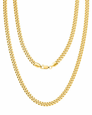 Gold Cuban Link Chain (3.5mm)